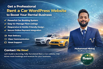 design a car rental wordpress website