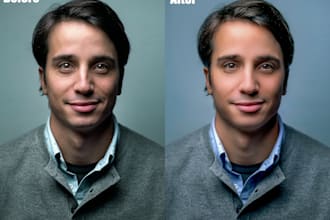 image editing in photoshop and photo retouching