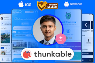 create an android and ios app with thunkable