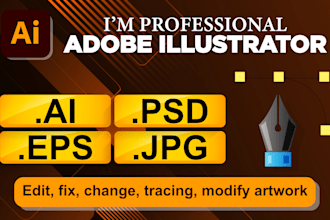be your graphic designer in adobe illustrator