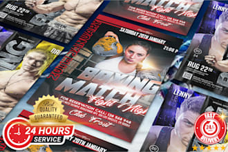 create a poster, flyer, postcard and door hanger design