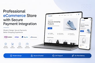 create a custom woocommerce website with secure checkout