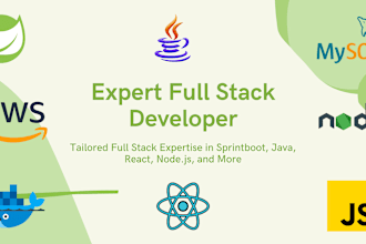 develop full stack solutions, java spring boot, react, nextjs, sql