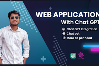 do web application task as per you need using chat gpt ai