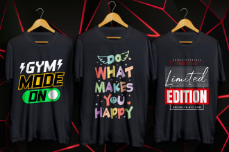 do trendy typography minimalist t shirt design