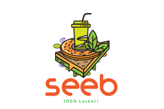 delish deliveries unique food delivery boy mascot logo