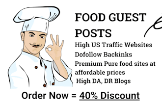 publish food guest post on high da food blog