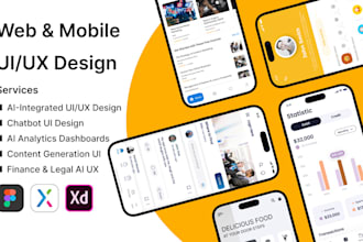 design mobile app ui ux and smart ai features
