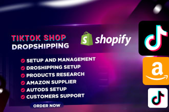turnkey tiktok shop dropshipping product research, listing and automation