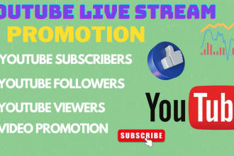 promote your youtube live stream video promotion