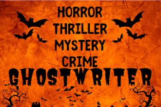 ghostwrite your crime, mystery or thriller novel