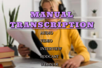 transcribe audio and do video transcriptions