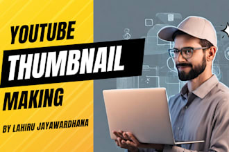 create youtube thumbnails in attractive, click worthy way that boost views