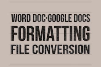 format your microsoft word and google docs