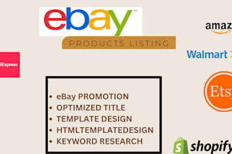 do etsy and ebay product listing promotion and SEO optimization