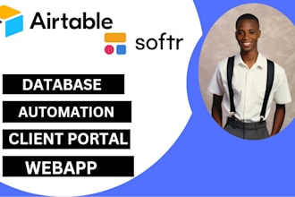 set up airtable softr airtable automation airtable database softr webapp