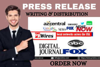 write music press release, pr distribution, submit press release