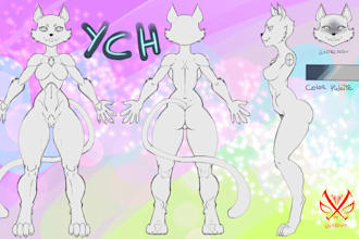 create a reference sheet for your furry or human character