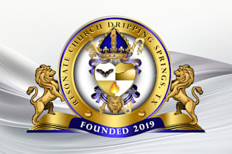 design professional church seal logo, business seals, school seal