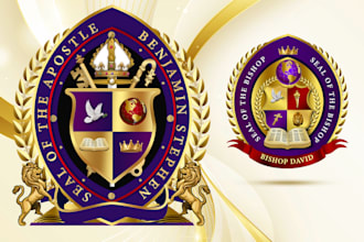 design professional church seal logo, business seals, school seal