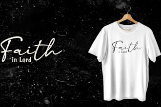 do custom christian typography minimalist t shirt art