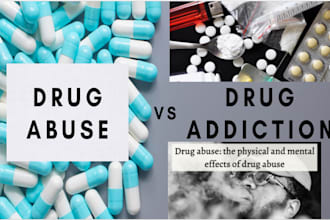 research and write drug abuse and addiction case studies
