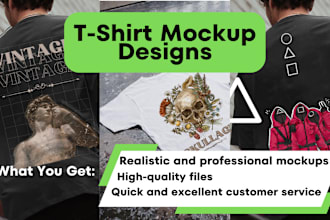 do graphic tee and apparel mockup designs