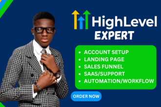 design a funnel with automation in gohighlevel, workflows ghl  website