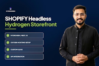 build shopify store or hydrogen storefront with oxygen hosting