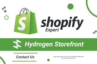 build shopify store or hydrogen storefront with oxygen hosting