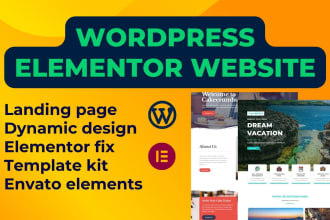 fix elementor template or wordpress template by elementor or envato elements