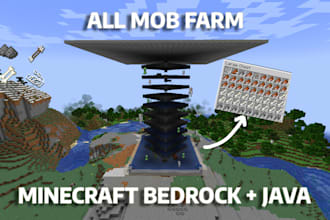 build any ultra efficient minecraft farm for java and bedrock