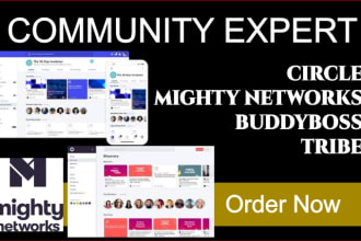mighty networks, circle, tribe, buddyboss kajabi community platforms