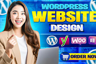 design or  redesign a responsive wordpress blog website with elementor pro