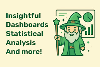 create power bi and excel dashboards with statistical analysis