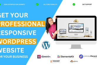 create wordpress website with elementor and acf, custom website development