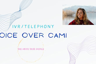 be your female voiceover artist for IVR or voicemail  phone system greeting