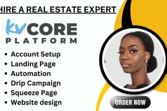 setup kvcore crm website kv core campaign kvcore real estate VA email automation