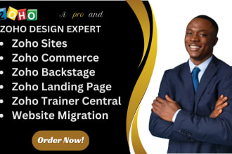 zoho sites, zoho commerce, zoho salesiq, zoho landing page, zoho crm