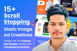 design high converting static ad creatives for social media