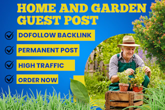 high da guest post on home and garden website