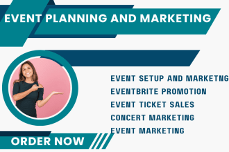 setup manage and promote your event on evetbrite,  concert, event marketing