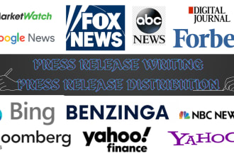 do press release writing, press release distribution, submit press release