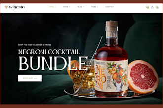 design profitable wine shopify store brewery store liquor store wine website