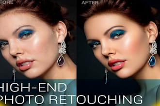 do photo retouching and photo editing