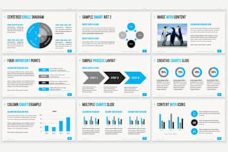 design corporate powerpoint hyperlink presentation, PPT