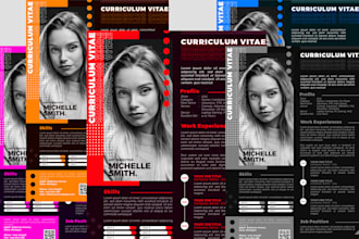 design your CV, resume, cover letters and letterheads