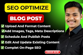upload content and blog posts, article posting for wordpress website as va