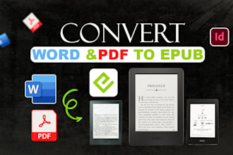 convert word and pdf to epub ebook formatting kindle formatting