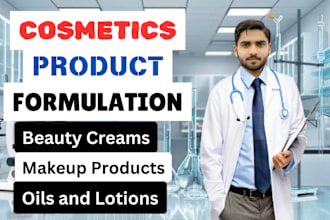 formulate cosmetics, lotions, beauty creams or makeup products as a pharmacist
